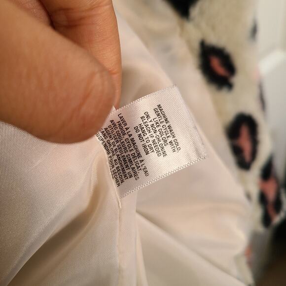 Abound Faux Fur Leopard Print Wrap Jacket XXS - Picture 5 of 8